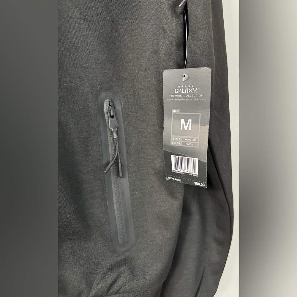 Galaxy Premium Collection Black Zip-Up Jacket - Picture 3 of 10